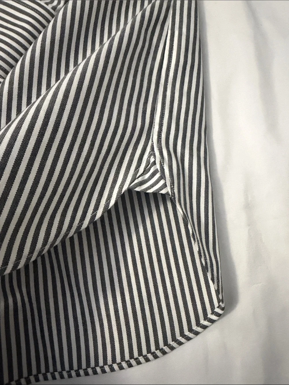 Polo by Ralph Lauren Black and White Striped Dress Shirt